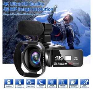 دوربین فیلم برداری مدل 4K 48MP 30FPS 18X-V4G