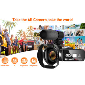 دوربین فیلم برداری مدل 4K 48MP 30FPS 18X-V4G